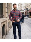 Chemise WINCHESTER TARGET gris - Coupe confort coton gratté