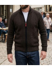 Cardigan WINCHESTER CAIMAN2N zippé noir - Gilet laine confort