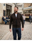 Cardigan WINCHESTER CAIMAN2N zippé noir - Gilet laine confort
