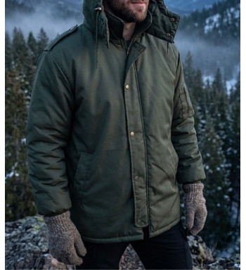 Parka SEDETEX D937 Dubon kaki déperlante homme