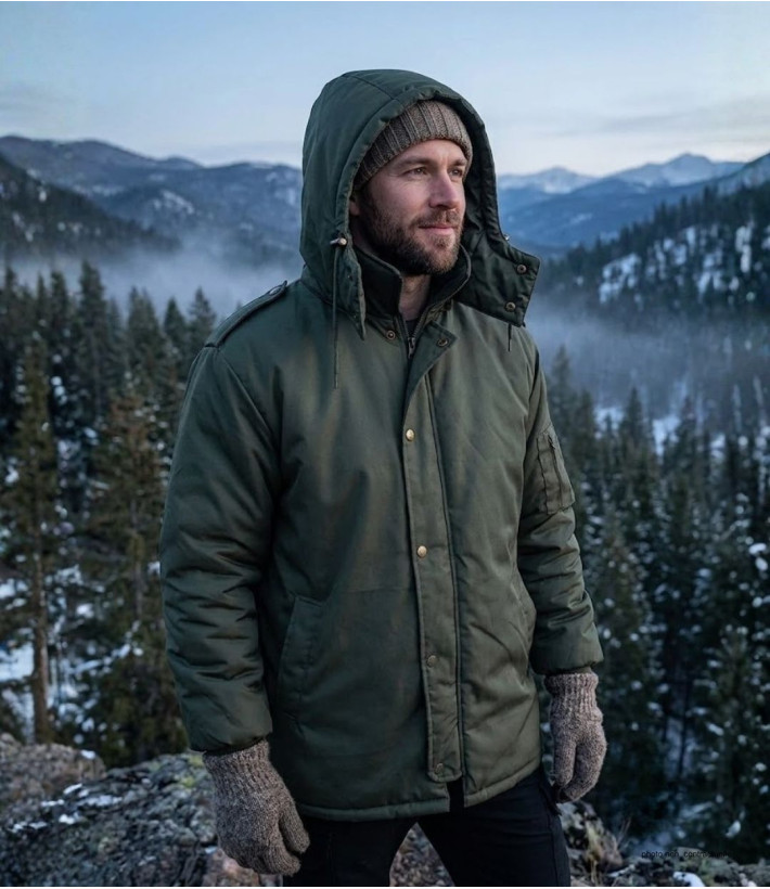 Parka SEDETEX D937 Dubon kaki déperlante homme