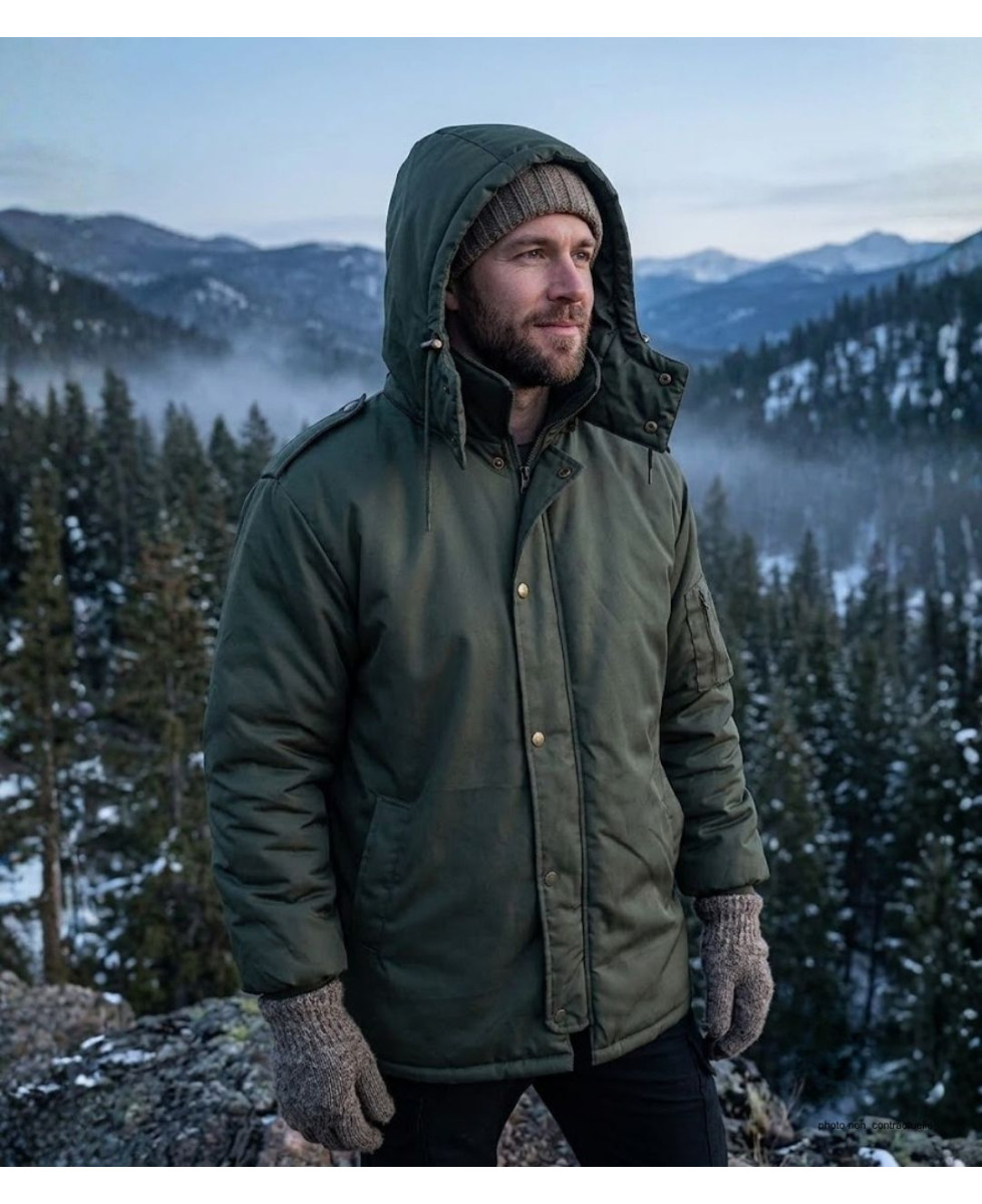 Parka SEDETEX D937 Dubon kaki déperlante homme