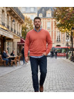 Pull CHALLENGER PALAIS2 col V orange - Maille confort