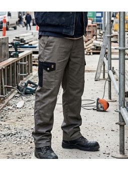 Pantalon de travail WORKER K568 coton polyester marron