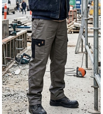 Pantalon de travail WORKER K568 coton polyester marron