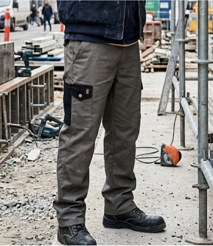 Pantalon de travail WORKER K568 coton polyester marron