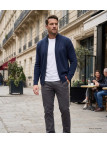 Cardigan col montant WINCHESTER CLIFF1 – Bleu marine chic