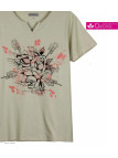 Tee-shirt AXONE ERABLE1B beige - Pur coton confort