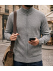 Cardigan full zip CHALLENGER CYBER2 – Gris intemporel