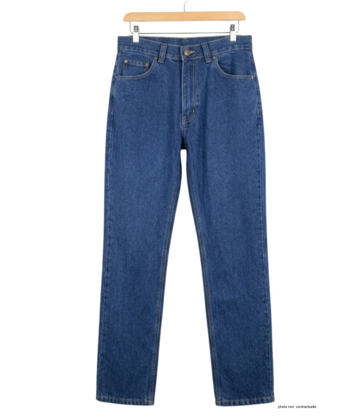 Jean homme K-DRAN bleu indigo stone coton 5 poches