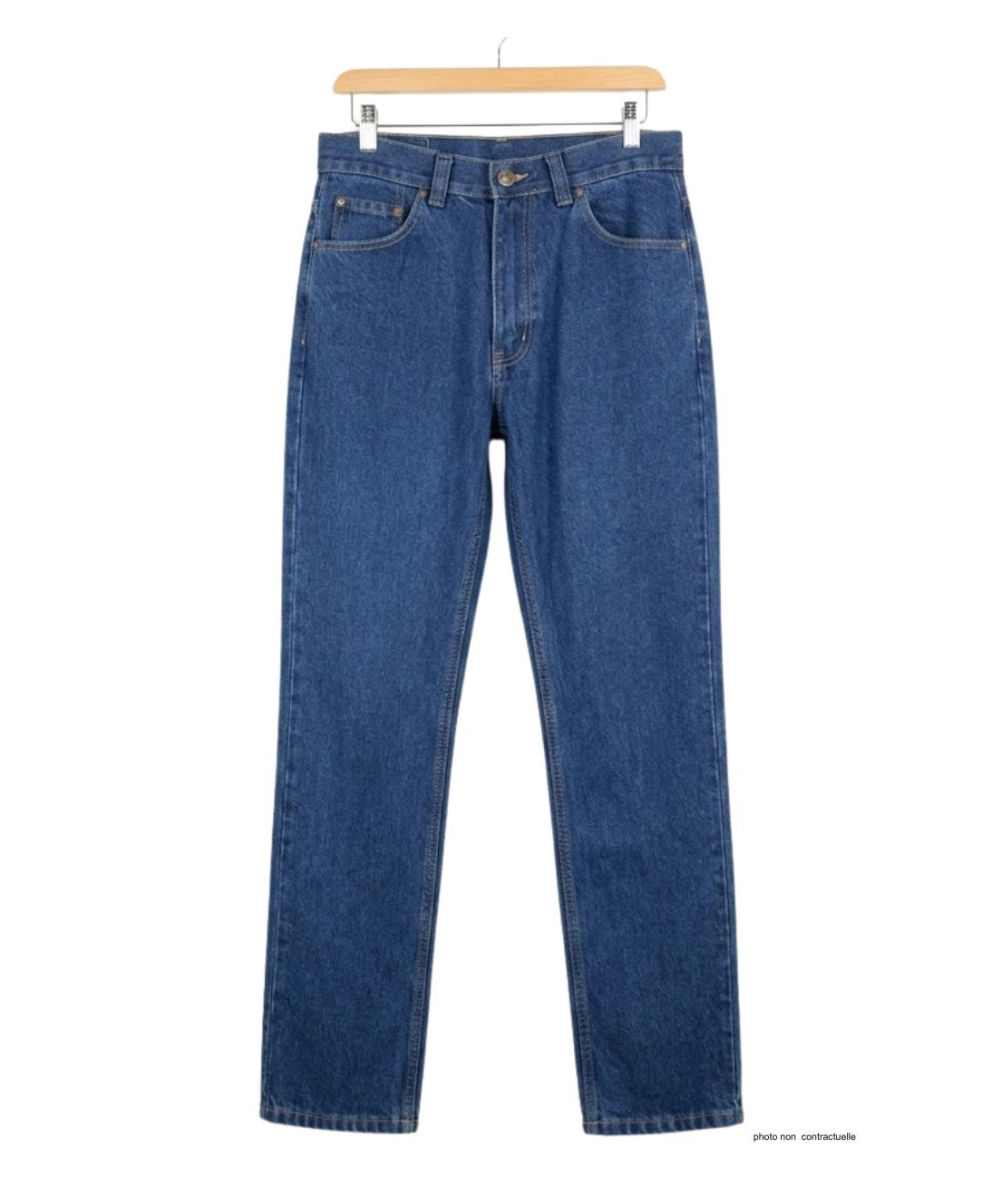 Jean homme K-DRAN bleu indigo stone coton 5 poches