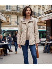 Veste légère femme beige – Pratique, chic, ajustable, coton