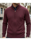 Cardigan col montant WINCHESTER CREEK1T – Rouge élégant