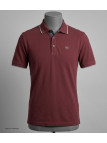 CHALLENGER C2101B - Polo homme en maille piquée bordeaux chic