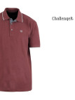 CHALLENGER C2101B - Polo homme en maille piquée bordeaux chic
