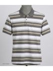 CHALLENGER RALPH3 - Polo homme à rayures beige en coton