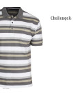 CHALLENGER RALPH3 - Polo homme à rayures beige en coton