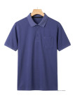 CHALLENGER REMY2 - Polo homme en jersey coton bleu outremer
