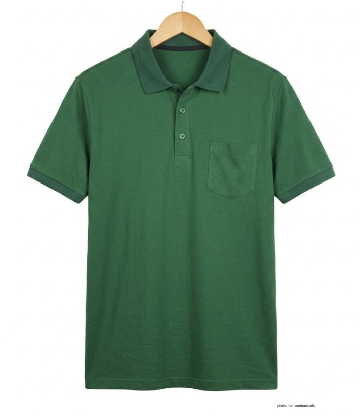 Polo REMY3 CHALLENGER - Polo manches courtes vert pour homme