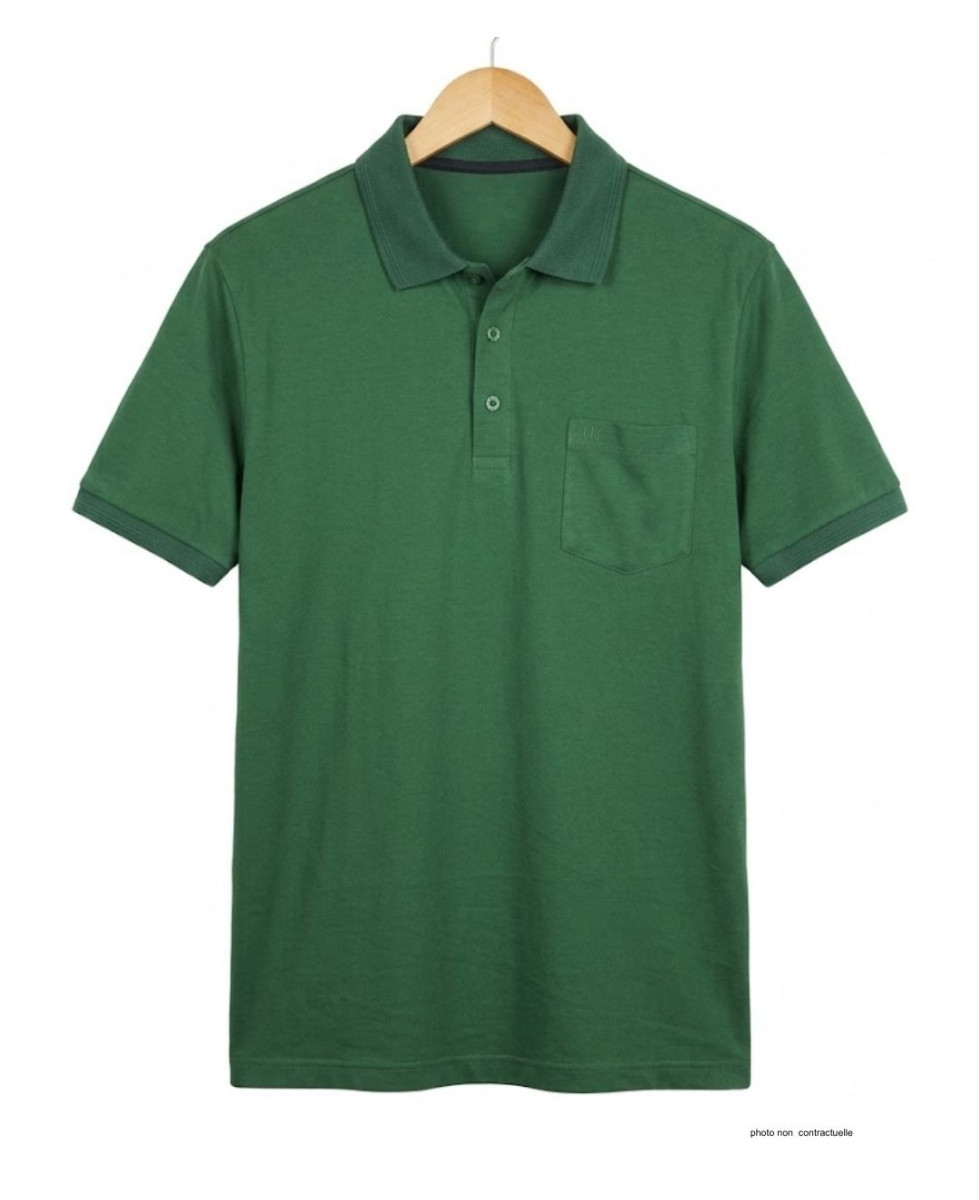 Polo REMY3 CHALLENGER - Polo manches courtes vert pour homme