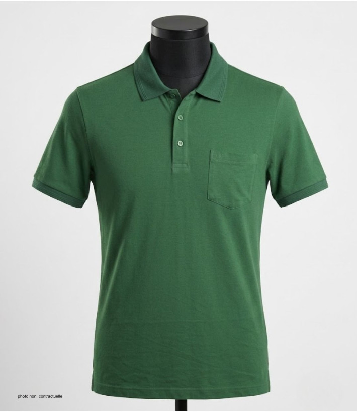 Polo REMY3 CHALLENGER - Polo manches courtes vert pour homme