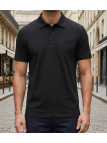 CHALLENGER REMY5 : Polo manches courtes homme jersey coton noir