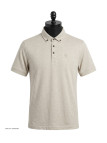 CHALLENGER RODRIGO5 : Polo manches courtes en coton organique beige