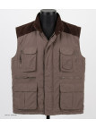 SEDETEX SH1199 - Gilet multi-poches marron chaud et léger