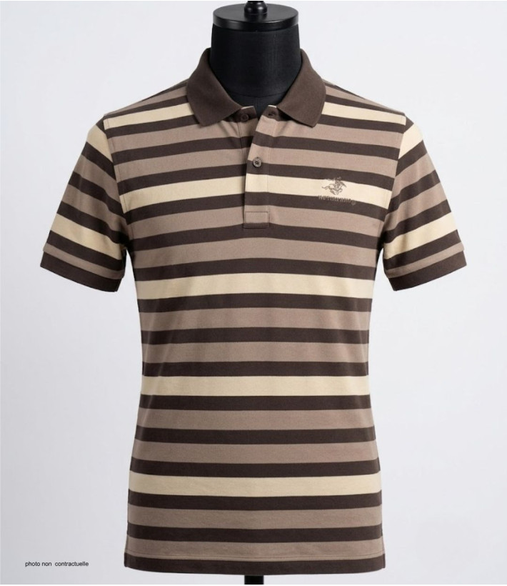 WINCHESTER RANNOCK1 - Polo manches courtes coton choco chic