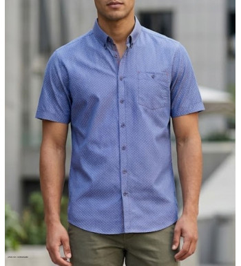 CHALLENGER TEXAS1 - Chemise Manches Courtes 100% Coton
