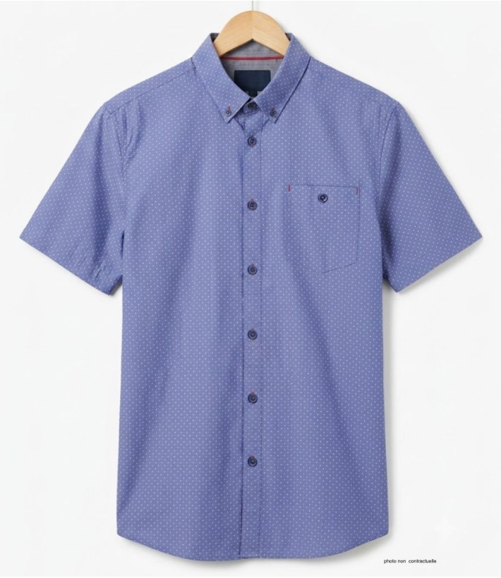 CHALLENGER TEXAS1 - Chemise Manches Courtes 100% Coton