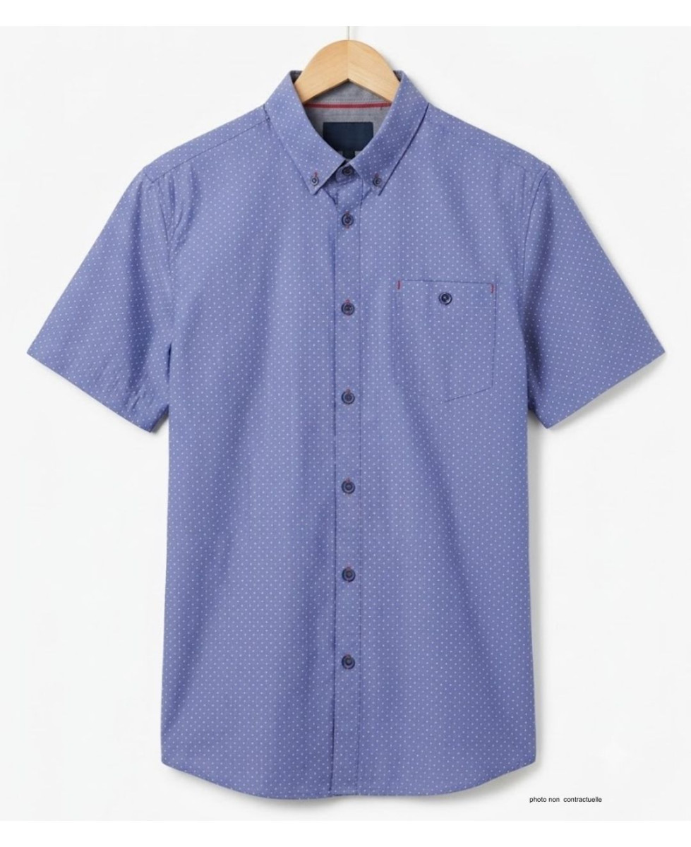 CHALLENGER TEXAS1 - Chemise Manches Courtes 100% Coton