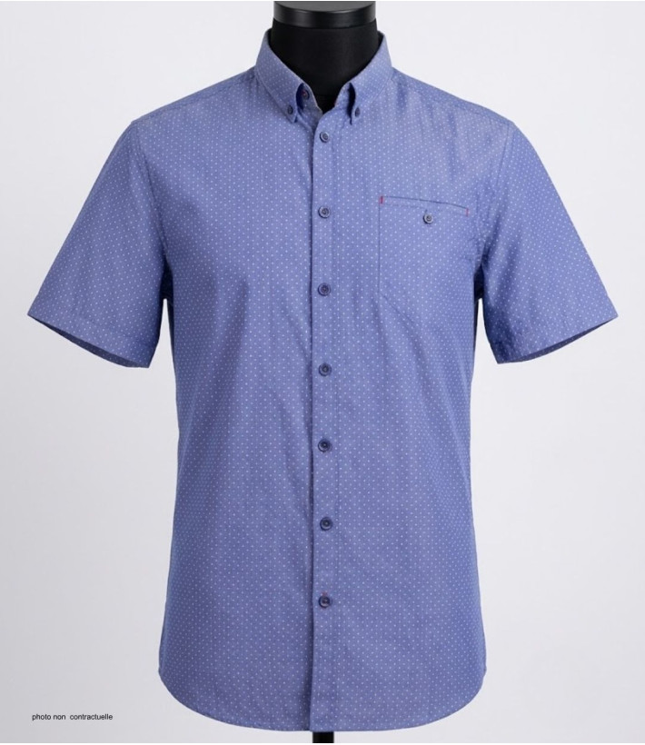 CHALLENGER TEXAS1 - Chemise Manches Courtes 100% Coton