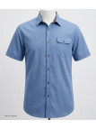 CHALLENGER TEODOR1 - Chemise Manches Courtes Homme Bleue