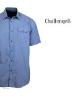 CHALLENGER TEODOR1 - Chemise Manches Courtes Homme Bleue