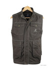 WINCHESTER JUMPER1B - Gilet Sans Manches Coton Marron Imprimé