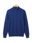 CHALLENGER PUL2005D Pull Col Montant Zippé Bleu Marine