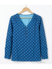 Chemisier Imprimé Femme MAYFLOWER CROISADE2 Bleu Marine