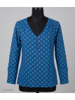 Chemisier Imprimé Femme MAYFLOWER CROISADE2 Bleu Marine