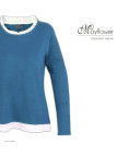 Pull Uni 2-en-1 Femme PULF2004A Effet Chemise