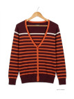 Gilet 100% Coton Femme MAYFLOWER CALVI1C Marron