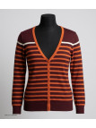 Gilet 100% Coton Femme MAYFLOWER CALVI1C Marron
