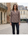 Chemisier Imprimé Femme MAYFLOWER MINO1 Manches Longues