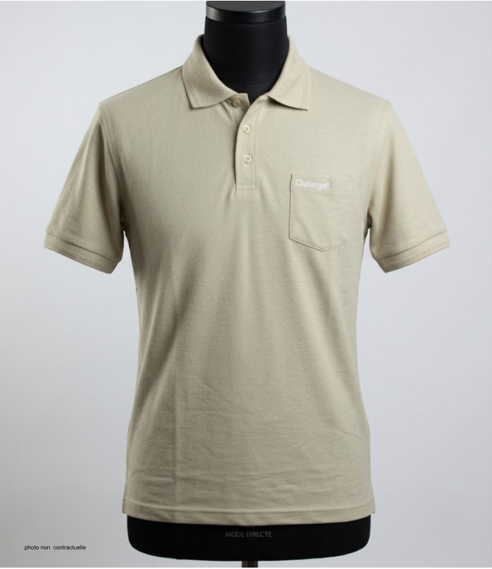Polo CHALLENGER ROMEO1 - Manches courtes beige en maille piquée