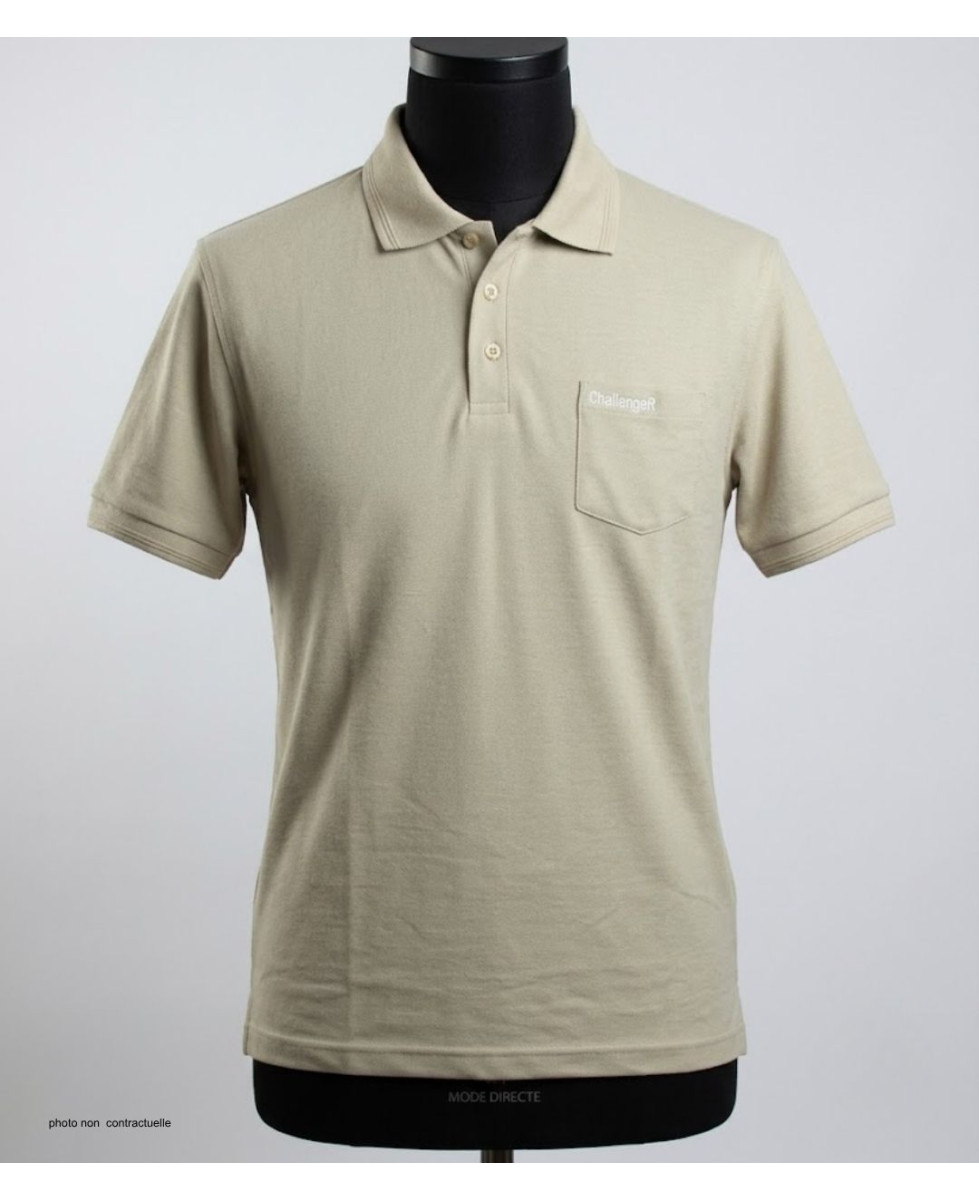 Polo CHALLENGER ROMEO1 - Manches courtes beige en maille piquée