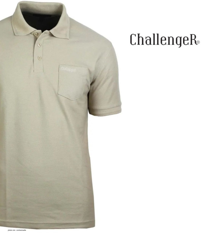 Polo CHALLENGER ROMEO1 - Manches courtes beige en maille piquée