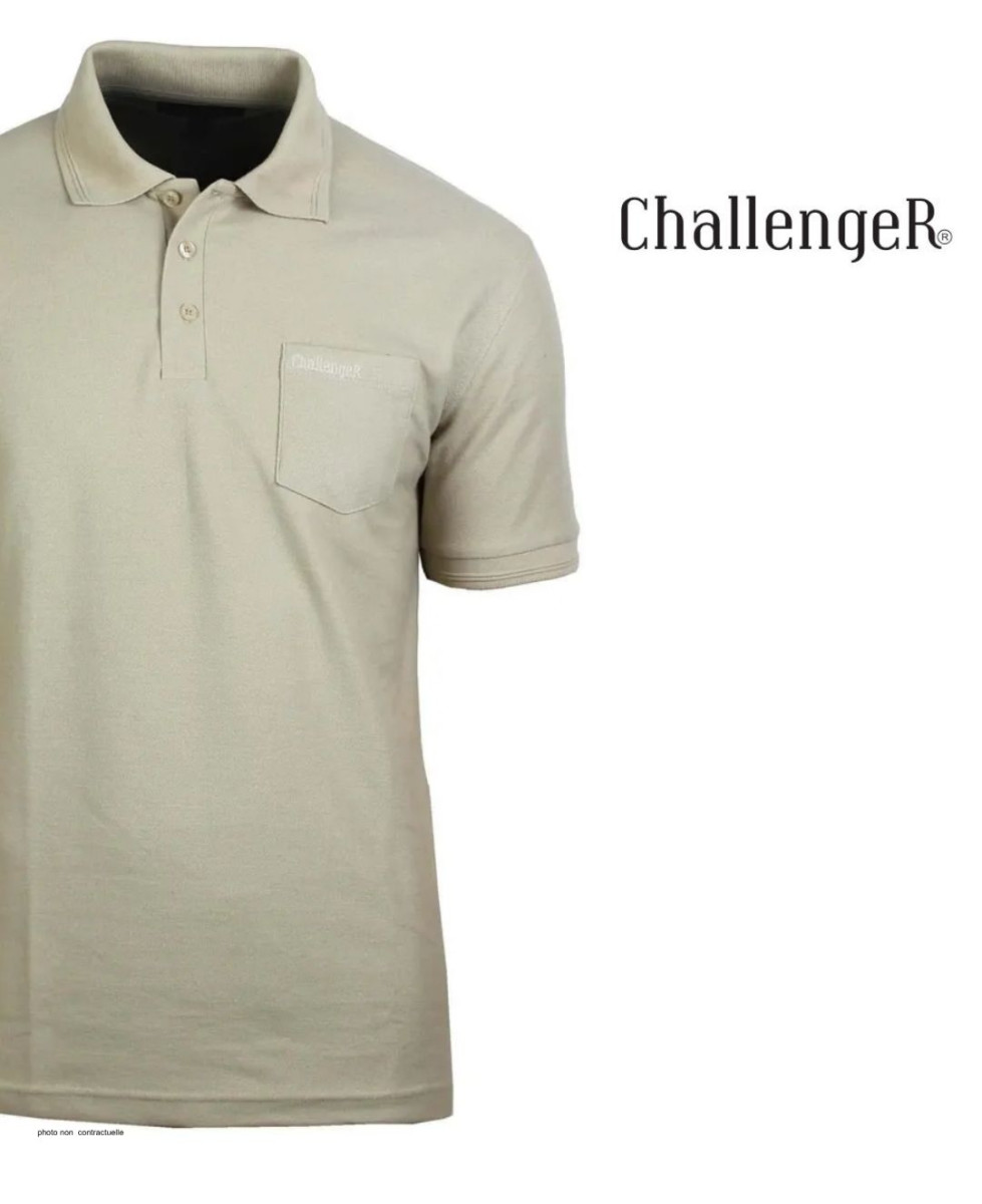 Polo CHALLENGER ROMEO1 - Manches courtes beige en maille piquée