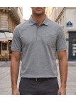 Polo CHALLENGER RUSTICO1 - Manches courtes gris chiné 100% coton