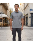 Polo CHALLENGER RUSTICO1 - Manches courtes gris chiné 100% coton