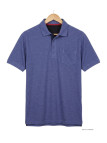 Polo CHALLENGER RUSTICO2 - Manches courtes bleu indigo 100% coton